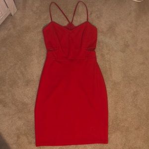 Express Red Lace Dress
